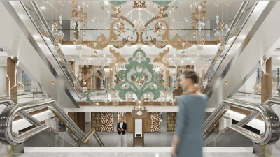 Обновленный ЦУМ в Казани украсит кинетическая скульптура с татарским орнаментом