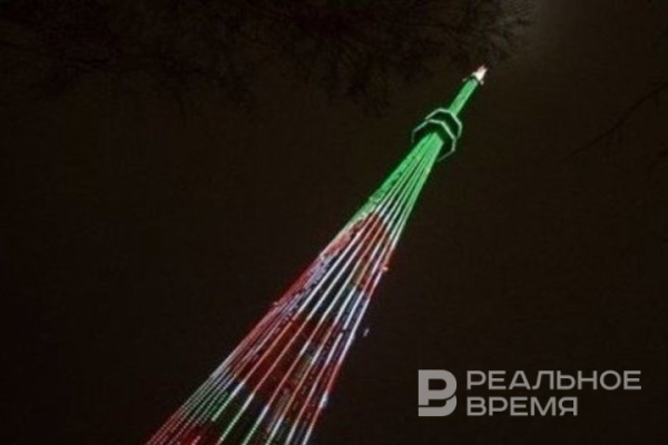 На казанской телебашне включат праздничную подсветку в честь юбилея РТРС