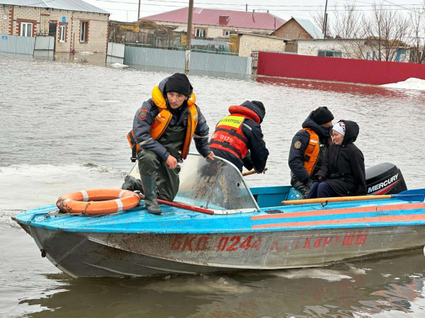 Кругом вода: жителей села в ЗКО экстренно эвакуировали из-за паводка - видео