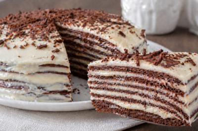 Чудо-торт на сковороде с обалденным кремом &mdash; 30 минут и простые продукты, плюс банка сгущёнки